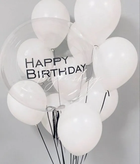 Chanel Inspired | 10 Latex Balloons and One Customizable Bubble Balloon