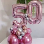 Fiesta | double digit balloon installation