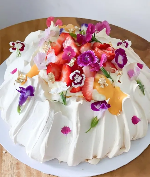 Tropical Pavlova | Serves 8 to10 | 2 Days Lead Time Required