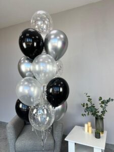 Create a memorable balloon arrangement for your special occasion! 13 latex balloons Color theme can be customized