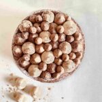 Mocha indulgence – espresso-soaked sponge layered with coffee meringue and rich chocolate ganache, enveloped in silky chocolate french buttercream. A bold and luxurious treat! Measuring 7 inches in diameter and 3-4 inches in height.