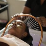 Enjoy a luxurious, 75 minute experience designed to nourish your hair and promote deep relaxation this treatment blends japanese hair spa techniques with sri lankan herbal traditions, using a unique combination of dried flowers (old nelum, marigold, hibiscus) and natural ingredients like neem powder and honey to deeply cleanse and strengthen your hair.