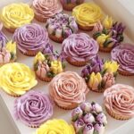 Tulip & rose garden | box of 12 cupcakes | 02 day lead time required