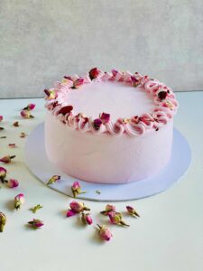 Lychee Rose Mousse Cake